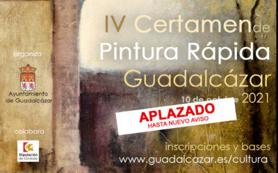 Aplazado el IV Certamen de Pintura Rápida de Guadalcázar.