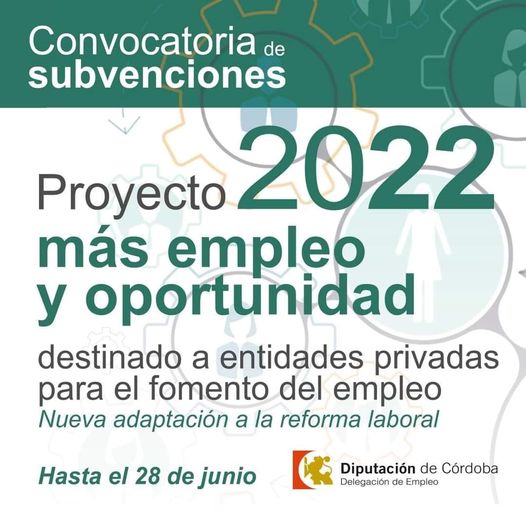 Proyecto Más Empleo y Oportunidad de la Diputación de Córdoba.