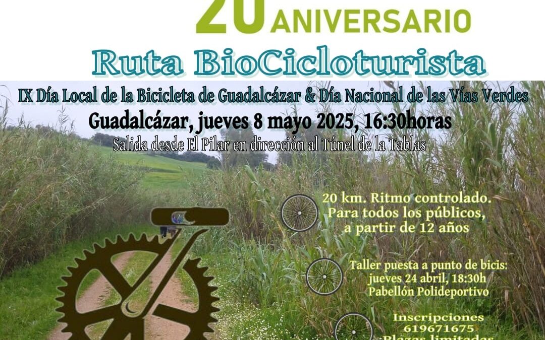 Guadalcázar celebra el IX Día Local de la Bicicleta y el 20º Aniversario de la Vía Verde de la Campiña